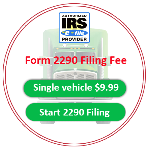 form 2290 filing fee truck